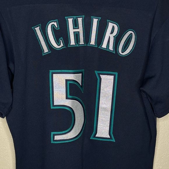 Seattle Mariners Ichiro Suzuki Authentic Majestic Jersey Size 40 Made in USA - Picture 5 of 7